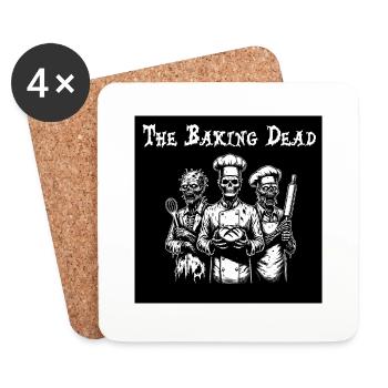 Plakat The Baking Dead 01 - Untersetzer (4er-Set) - Weiß - Vorne