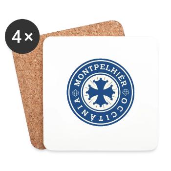 LOGO OCCITANIE MONTPELLIER - Untersetzer (4er-Set) - Weiß - Vorne