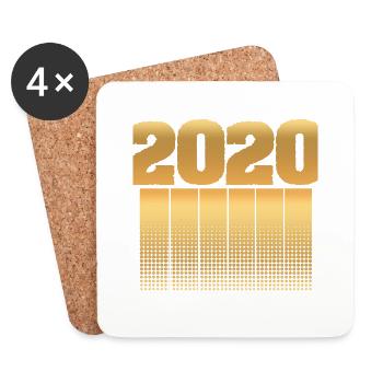2020 - Coasters (set of 4) - white - Front
