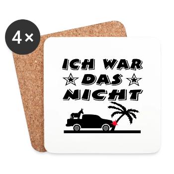 Auto - Untersetzer (4er-Set) - Weiß - Vorne