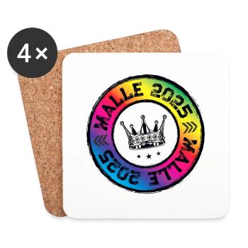 Malle 2025 Krone Mallorca Multicoloured - Coasters (set of 4) - white - Front