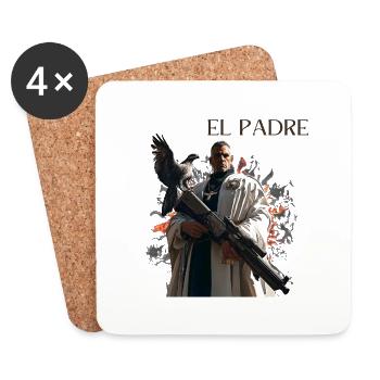 EL Padre Saint Juge - Dessous de verre (lot de 4) - blanc - Devant