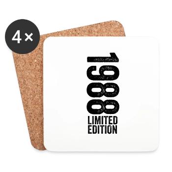 1988 - Edition Limitée 1988 Anniversaire - Dessous de verre (lot de 4) - blanc - Devant