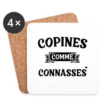 girlfriends as - Coasters (set of 4) - white - Front