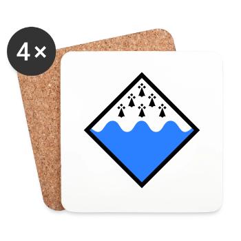 Morbihan - Coasters (set of 4) - white - Front