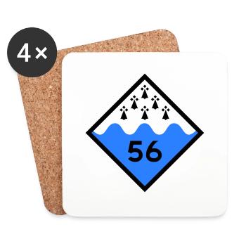 Morbihan - Coasters (set of 4) - white - Front