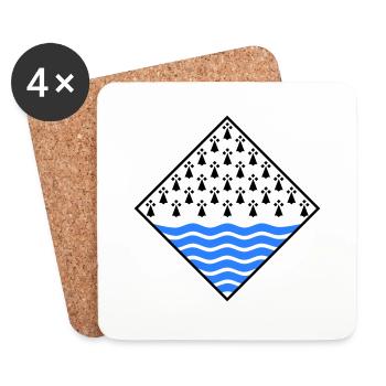 Morbihan - Coasters (set of 4) - white - Front