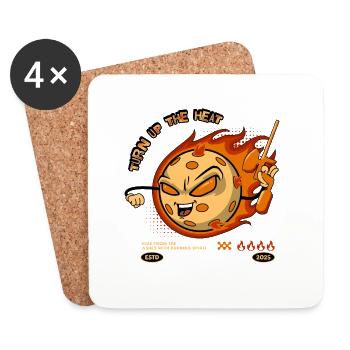 Turn on the heat Paintball. Paintball on fire. - Coasters (set of 4) - white - Front