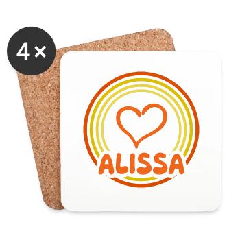 Alissa - Untersetzer (4er-Set) - Weiß - Vorne