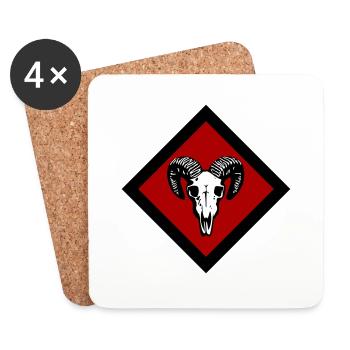 Gotland - Untersetzer (4er-Set) - Weiß - Vorne