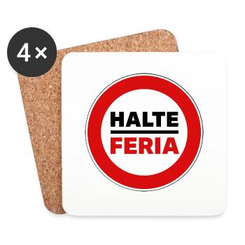Feria stop - Coasters (set of 4) - white - Front