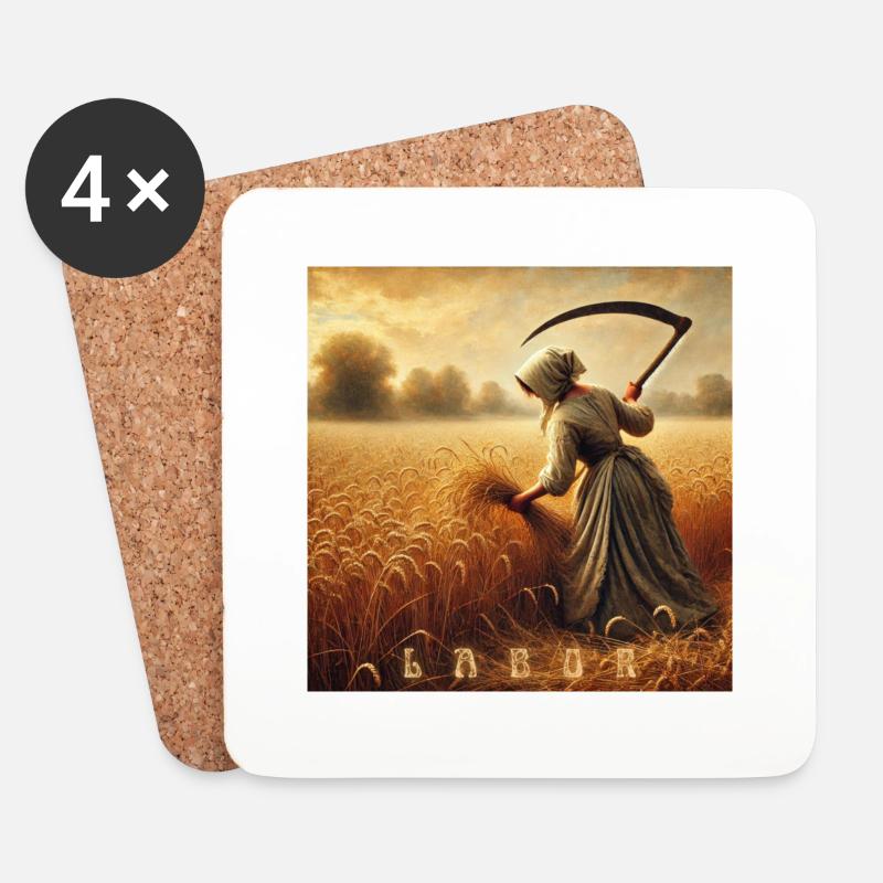 LABOR - Coasters (set of 4) - white