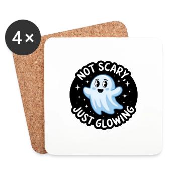 Not Scary, Just Glowing - Coasters (set of 4) - white - Front
