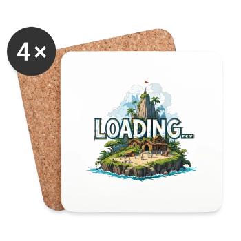 loading .. - Untersetzer (4er-Set) - Weiß - Vorne