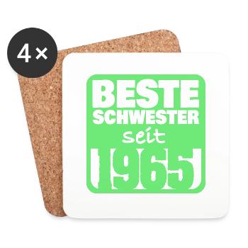 1965 - Untersetzer (4er-Set) - Weiß - Vorne