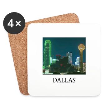 Dallas - Coasters (set of 4) - white - Front