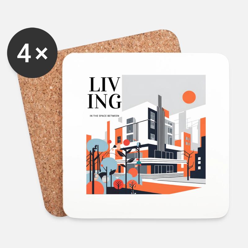 Living Between - Untersetzer (4er-Set) - Weiß