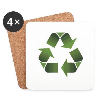 Recycling - Coasters (set of 4) - white - Front