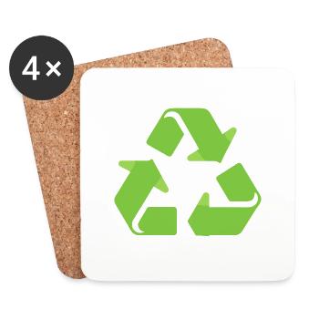 Recycling - Coasters (set of 4) - white - Front