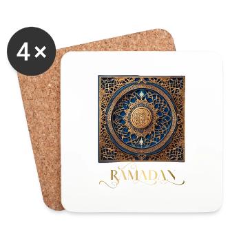 Ramadan Gift Eid Mubarak Islam Allah Muslim - Coasters (set of 4) - white - Front