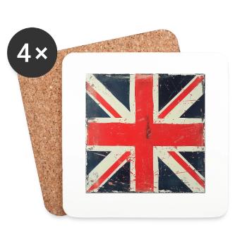 Very British - Coasters (set of 4) - white - Front