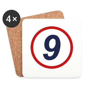 Circle Five Nine – Un design élégant pour tout le monde - Dessous de verre (lot de 4) - blanc - Devant