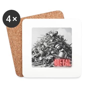 Ein Haufen Altmetall - Untersetzer (4er-Set) - Weiß - Vorne