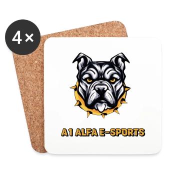 A1 ALPHA - Coasters (set of 4) - white - Front