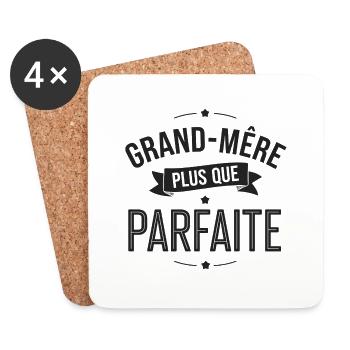 PERFECT GRANDMOTHER - Coasters (set of 4) - white - Front