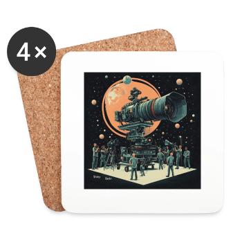 Camera stars - Untersetzer (4er-Set) - Weiß - Vorne