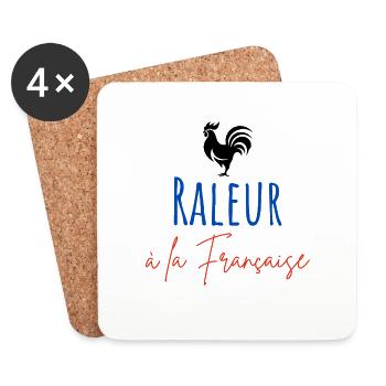 Raleur à la Française - Dessous de verre (lot de 4) - blanc - Devant