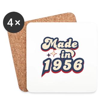 Made in 1956 Retro - Coasters (set of 4) - white - Front