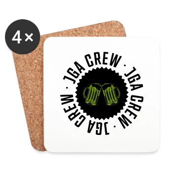 Bachelor Party Crew Beer - Coasters (set of 4) - white - Front