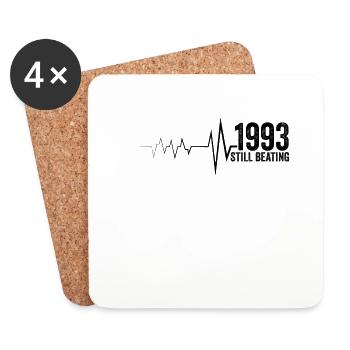 1993 Limited Edition 1993 Jubiläumsgeschenk - Untersetzer (4er-Set) - Weiß - Vorne