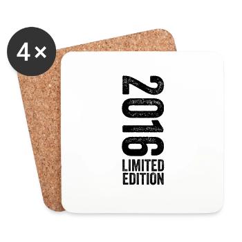 2016 Édition limitée Cadeau d’anniversaire 2016 - Dessous de verre (lot de 4) - blanc - Devant