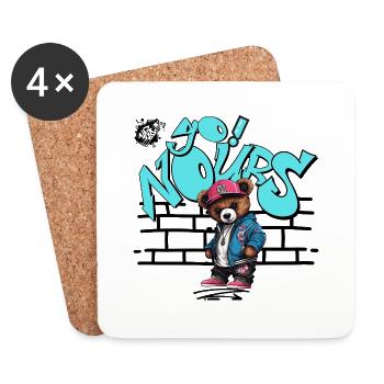 Yo! Nours - Dessous de verre (lot de 4) - blanc - Devant