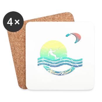 Kiters - Coasters (set of 4) - white - Front