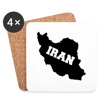 Iran - Coasters (set of 4) - white - Front