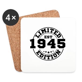 Limitierte Auflage von 1945 - Untersetzer (4er-Set) - Weiß - Vorne