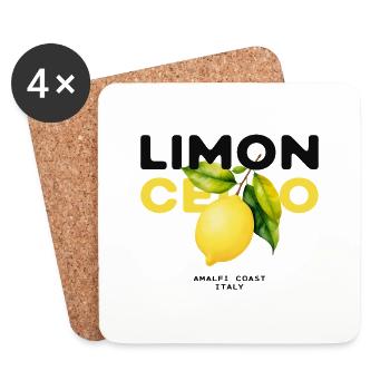 Limoncello Zitronen Amalfi Italien Sommer - Untersetzer (4er-Set) - Weiß - Vorne