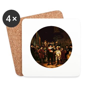 The Night Watch stealth - Coasters (set of 4) - white - Front