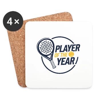 Player of the year 2 original - Untersetzer (4er-Set) - Weiß - Vorne
