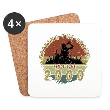 25e anniversaire Faire vibrer la foule SNG 06/2000 - Dessous de verre (lot de 4) - blanc - Devant