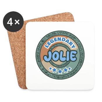 Cadeau pour Jolie - Dessous de verre (lot de 4) - blanc - Devant