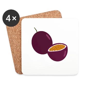 Passion Fruit - Dessous de verre (lot de 4) - blanc - Devant