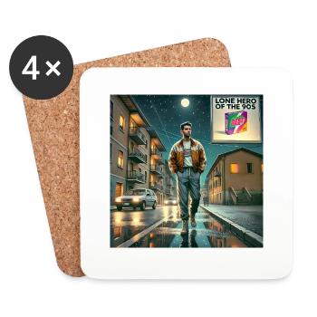 LONE HERO OF THE 90S - Coasters (set of 4) - white - Front