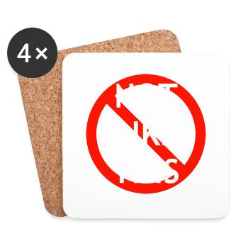 NotLikeThis - Coasters (set of 4) - white - Front