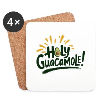 Holy Guacamole! - Coasters (set of 4) - white - Front