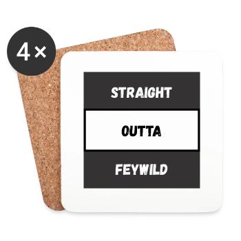 Straight Outta Feywild - Coasters (set of 4) - white - Front