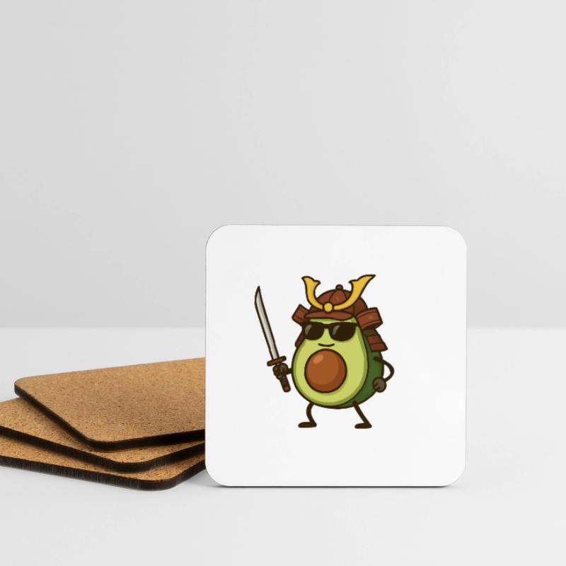 avocado samurai Untersetzer (4er-Set)